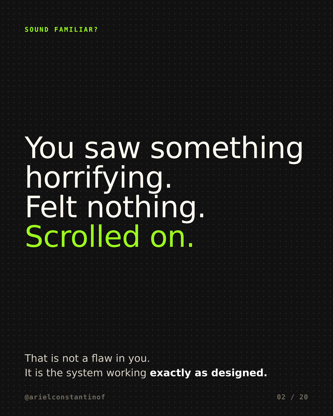 On the spectacle - slide 2 of 7