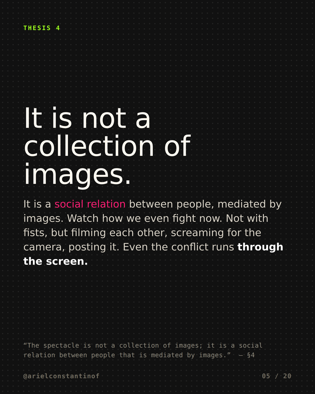 On the spectacle - slide 3 of 7