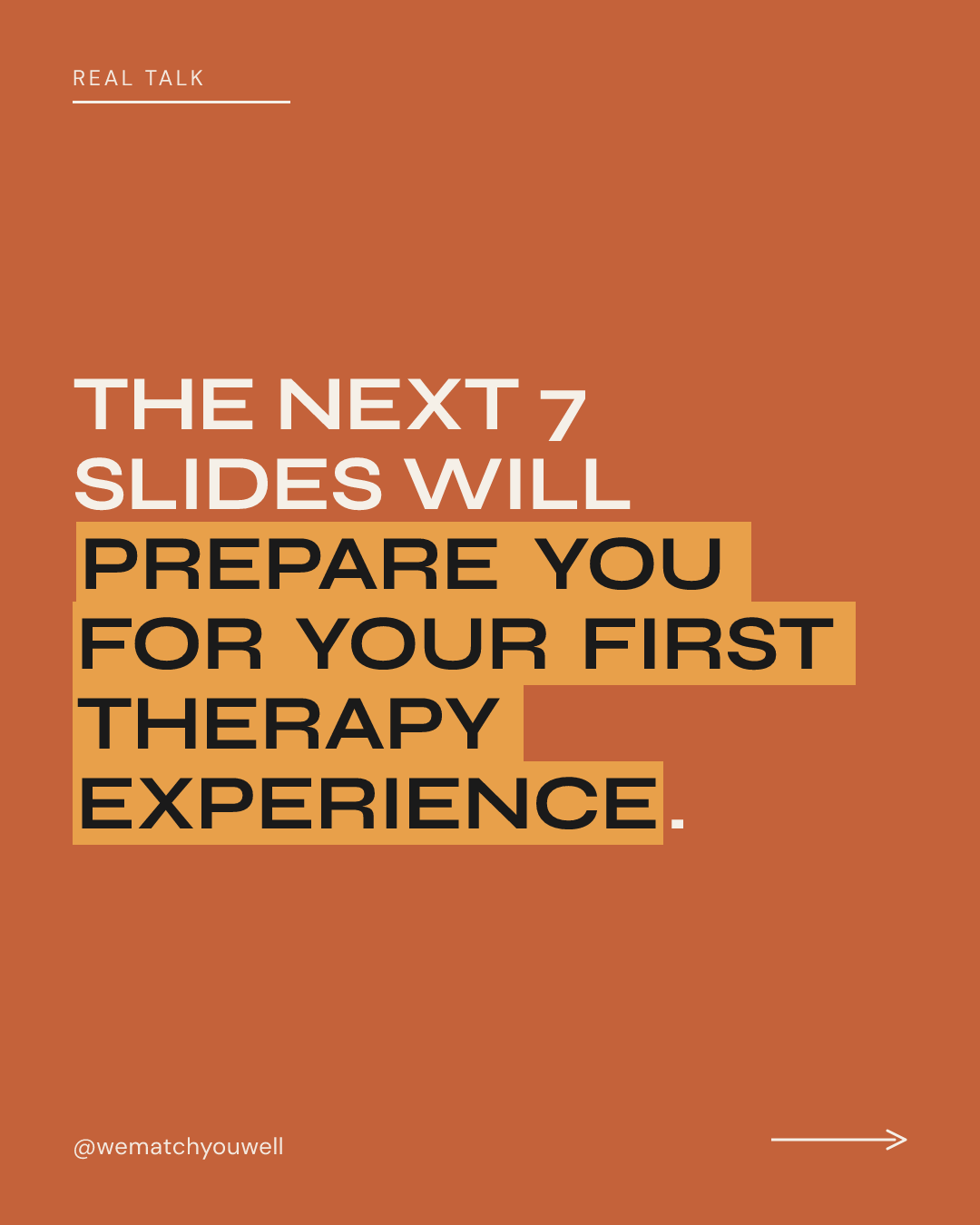 Before your first session - slide 1 of 7